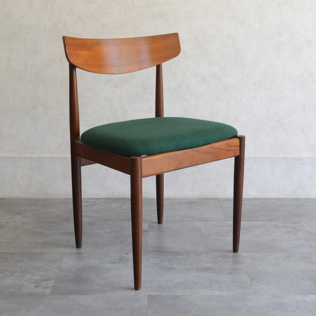 G-PLAN IbKofod-Larsen チークダイニングチェア12(張替済グリーン）