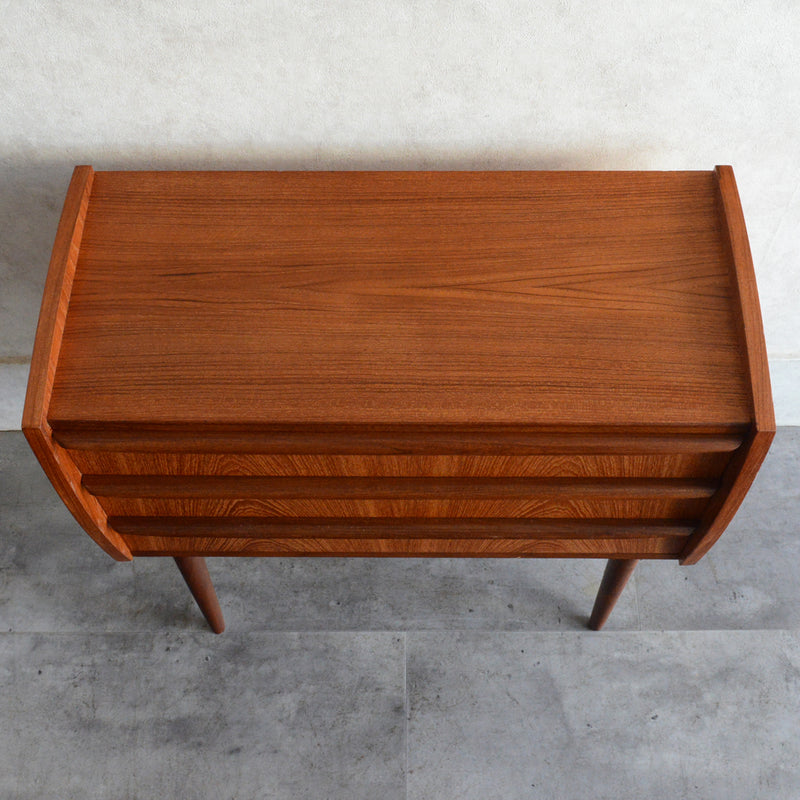 デンマーク ヴィンテージ チークチェスト3段　6-16