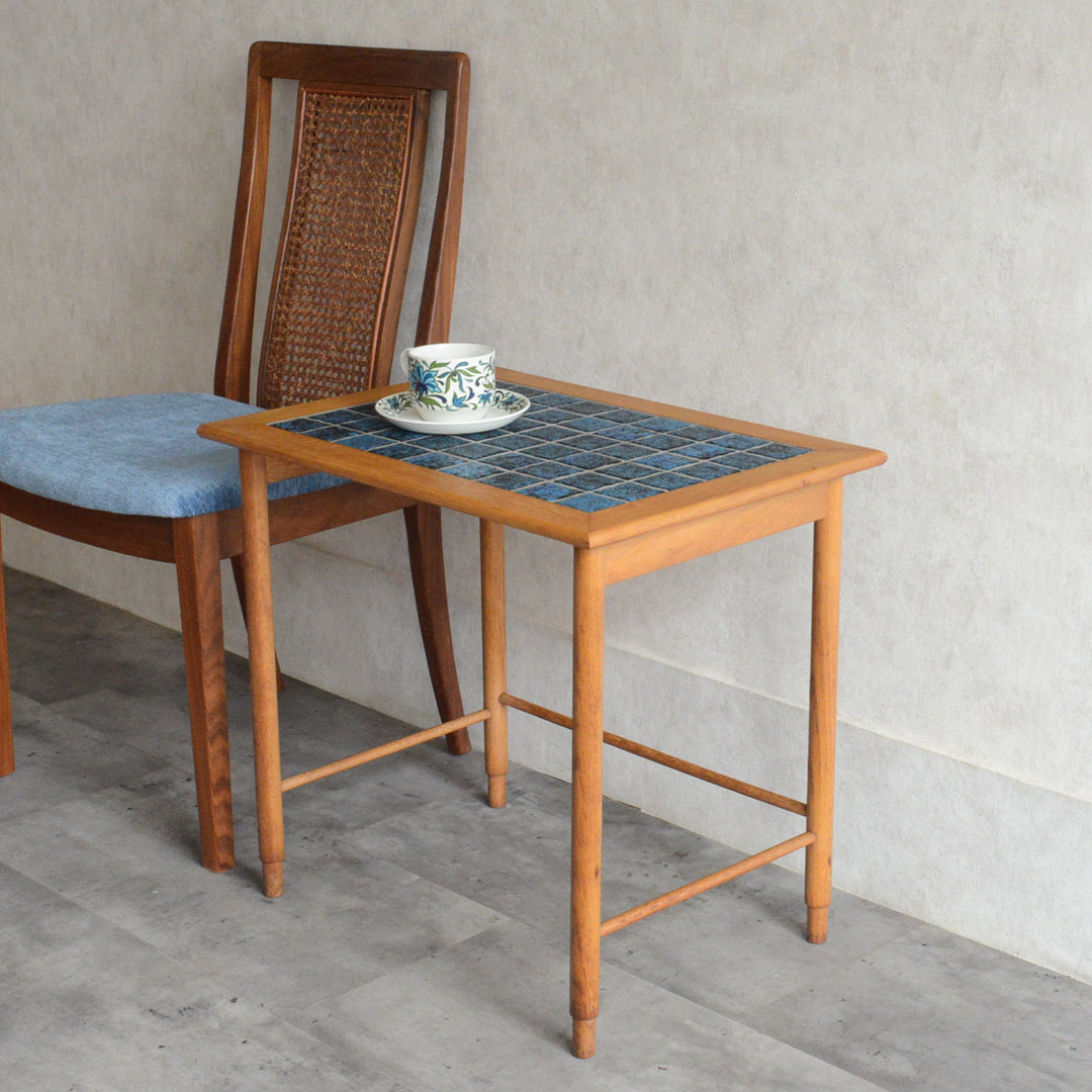 デンマーク ヴィンテージ タイルトップ サイドテーブル 8-47　
