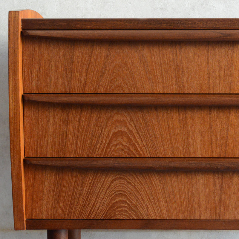 デンマーク ヴィンテージ チークチェスト3段　6-16