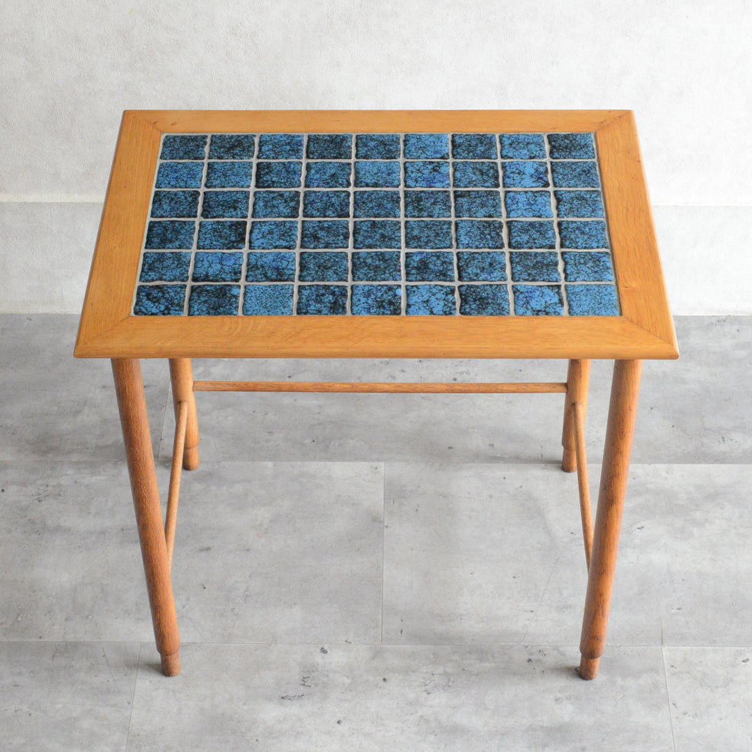 デンマーク ヴィンテージ タイルトップ サイドテーブル 8-47　