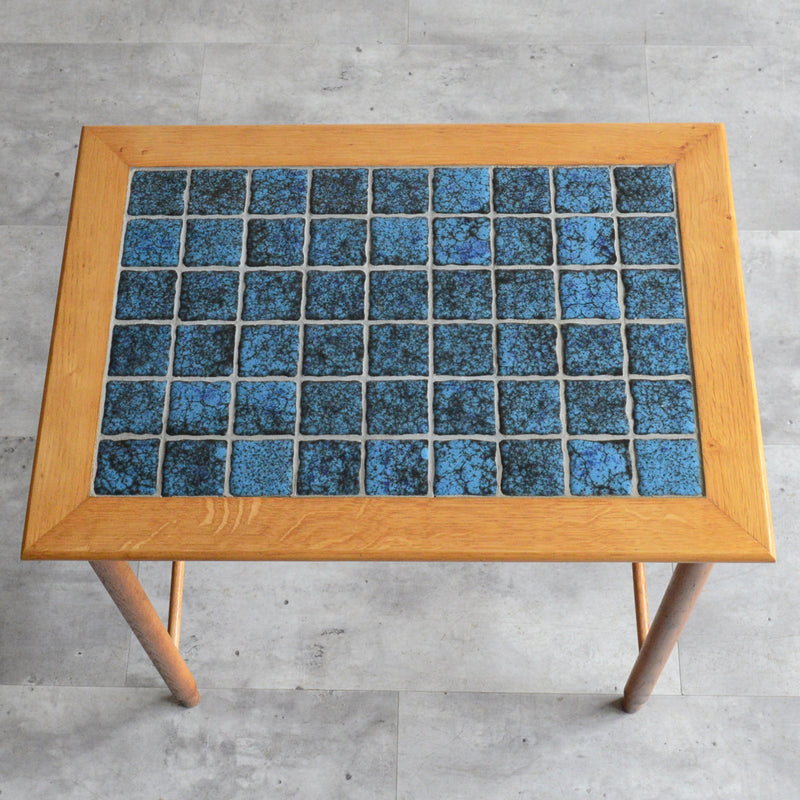 デンマーク ヴィンテージ タイルトップ サイドテーブル 8-47　
