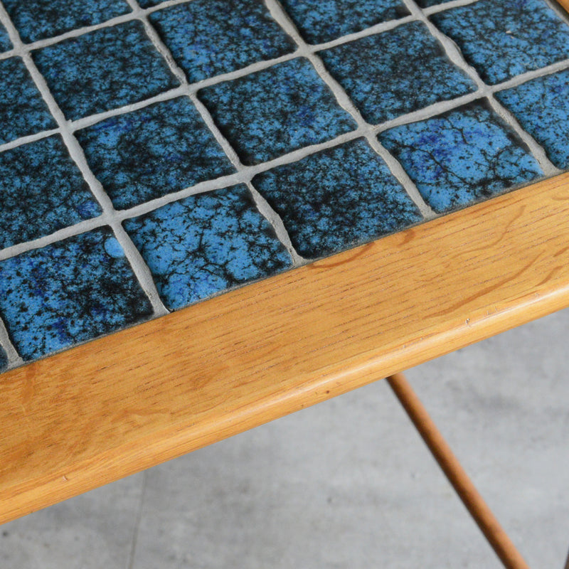 デンマーク ヴィンテージ タイルトップ サイドテーブル 8-47　