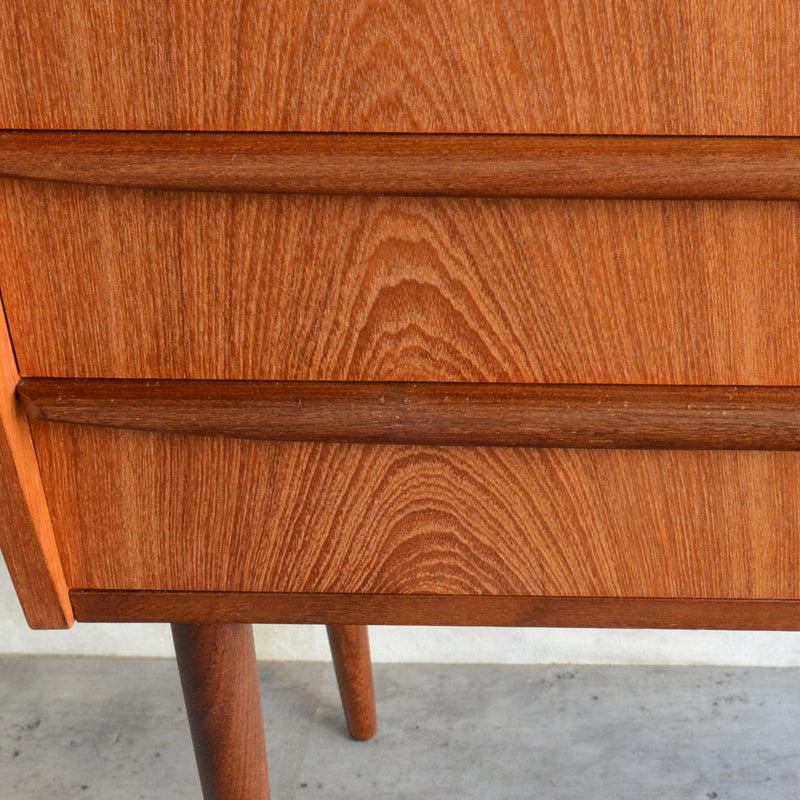 デンマーク ヴィンテージ チークチェスト3段　6-16