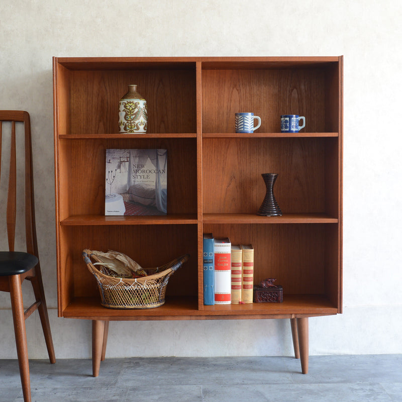 デンマーク ヴィンテージ チーク 3段ブックシェルフ 5-39