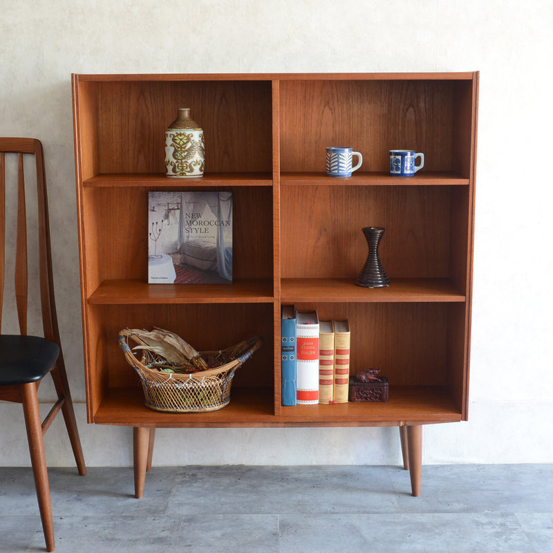 デンマーク ヴィンテージ チーク 3段ブックシェルフ 5-39
