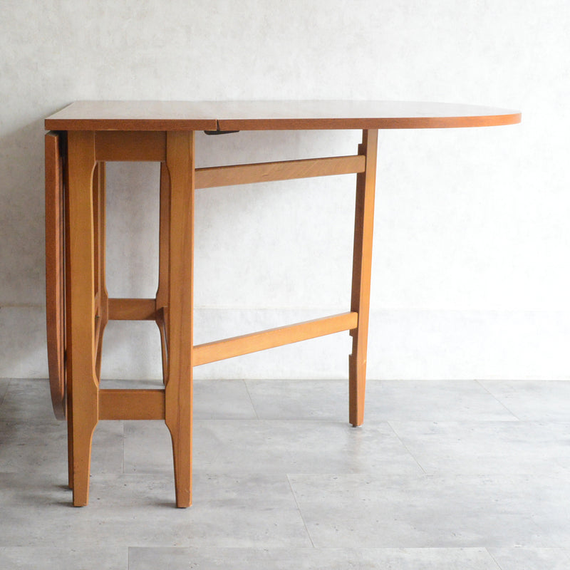 Ｌ様見学予約商品 ミッドセンチュリーチーク　ゲートレッグダイニングテーブル 47(オーバル）