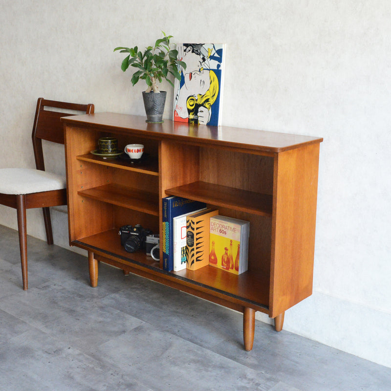 ミッドセンチュリー ヴィンテージ　チーク ガラスキャビネット 97