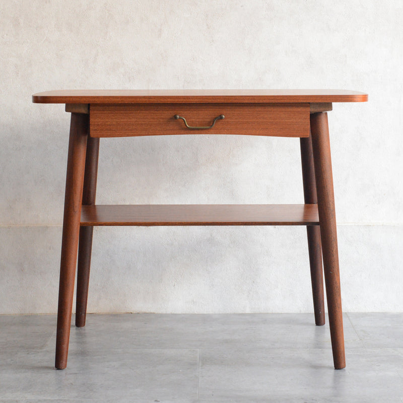デンマーク ヴィンテージ　サイドテーブル(抽斗付) 6-20