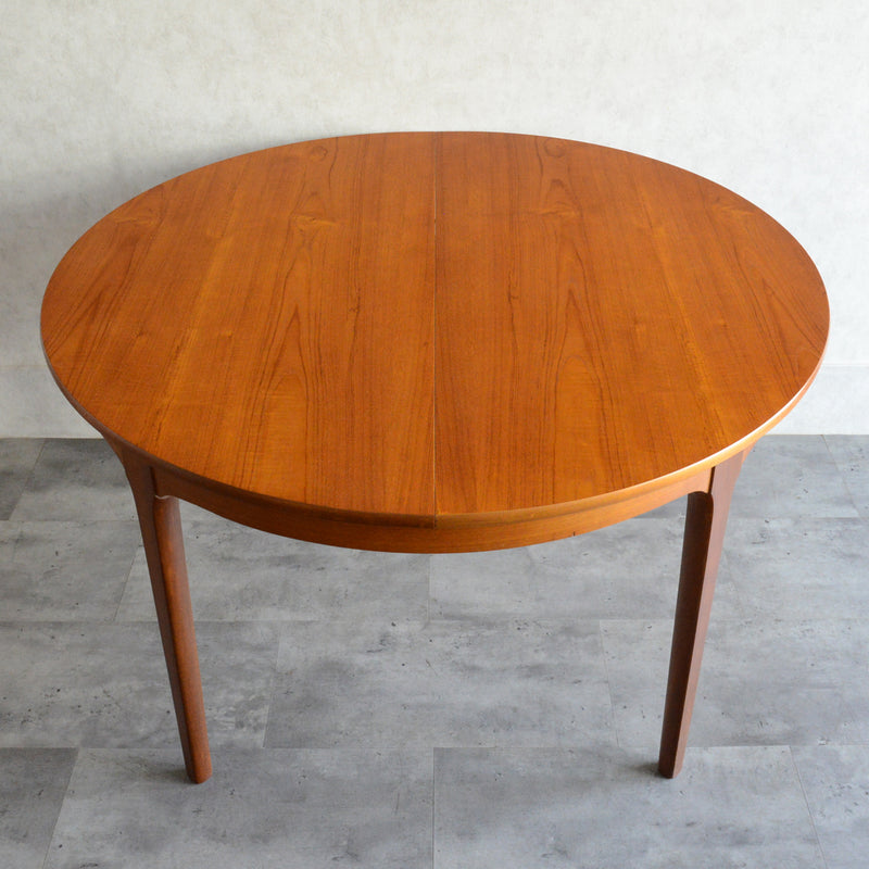 I 様ご予約商品（脚カット費用込）　Nathan ネイサン エクステンション ラウンド ダイニングテーブル 102(天板剥離再塗装済）