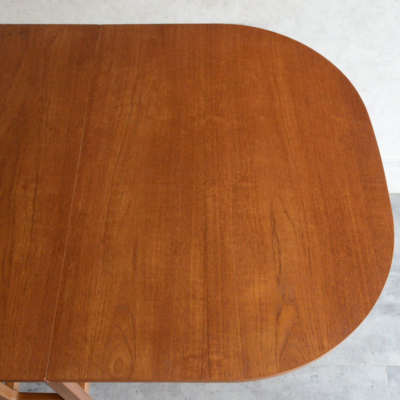Ｌ様見学予約商品 ミッドセンチュリーチーク　ゲートレッグダイニングテーブル 47(オーバル）