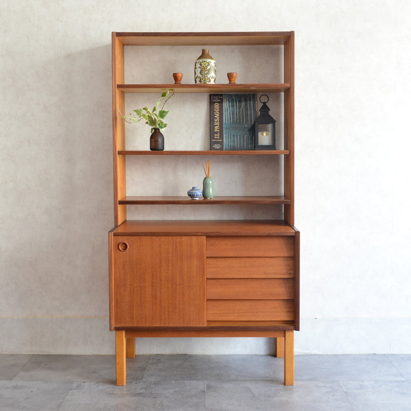 デンマーク ヴィンテージ オープンキャビネット 5-42(抽斗付）