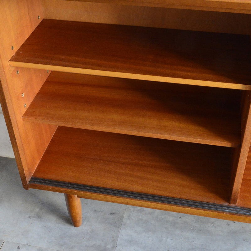 ミッドセンチュリー ヴィンテージ　チーク ガラスキャビネット 97