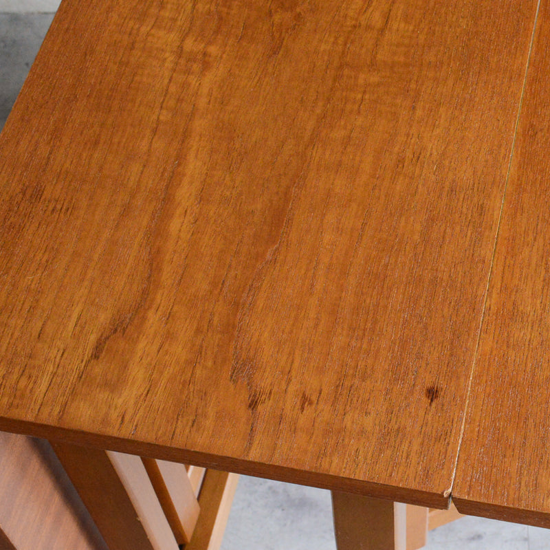 Ｌ様見学予約商品 ミッドセンチュリーチーク　ゲートレッグダイニングテーブル 47(オーバル）