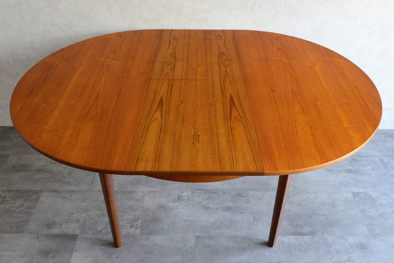 I 様ご予約商品（脚カット費用込）　Nathan ネイサン エクステンション ラウンド ダイニングテーブル 102(天板剥離再塗装済）