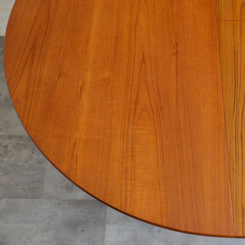 I 様ご予約商品（脚カット費用込）　Nathan ネイサン エクステンション ラウンド ダイニングテーブル 102(天板剥離再塗装済）