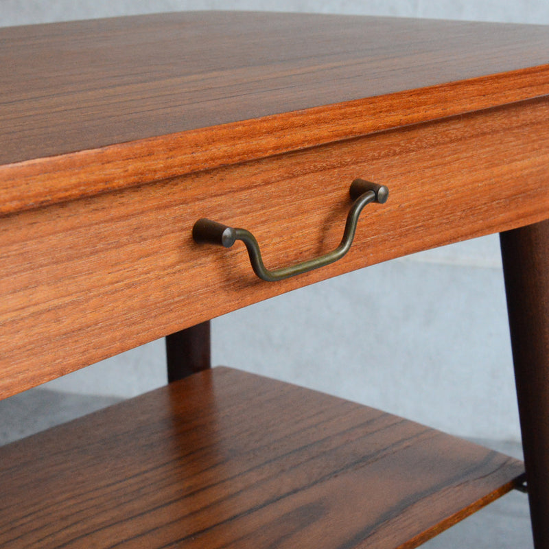 デンマーク ヴィンテージ　サイドテーブル(抽斗付) 6-20