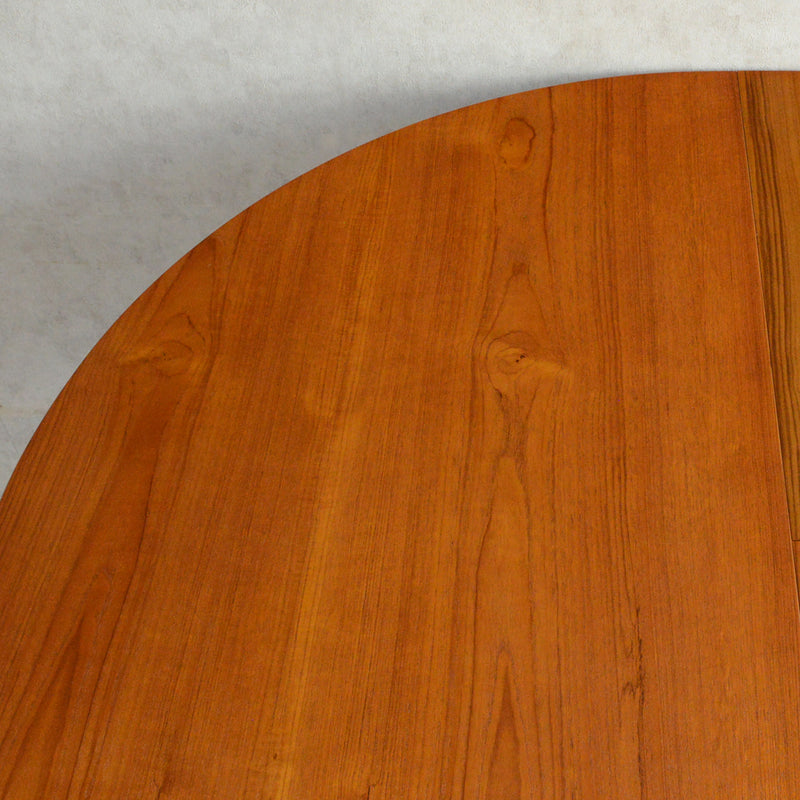 I 様ご予約商品（脚カット費用込）　Nathan ネイサン エクステンション ラウンド ダイニングテーブル 102(天板剥離再塗装済）