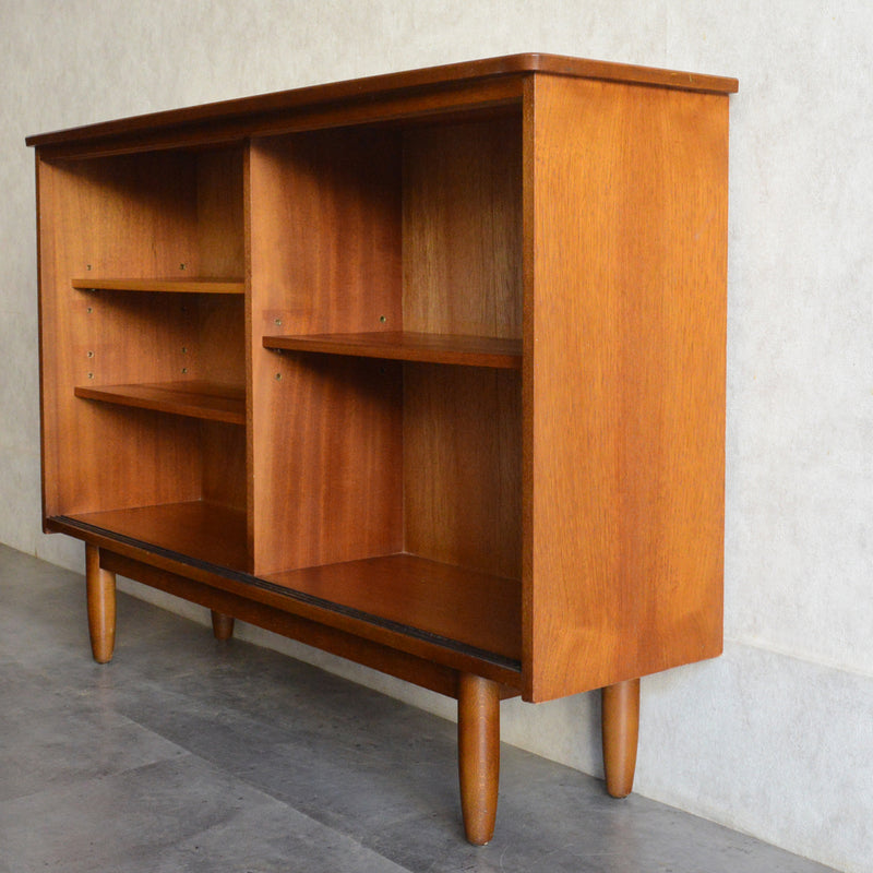 ミッドセンチュリー ヴィンテージ　チーク ガラスキャビネット 97