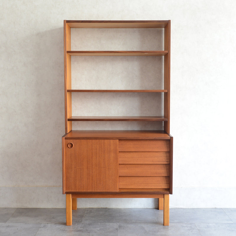 デンマーク ヴィンテージ オープンキャビネット 5-42(抽斗付）