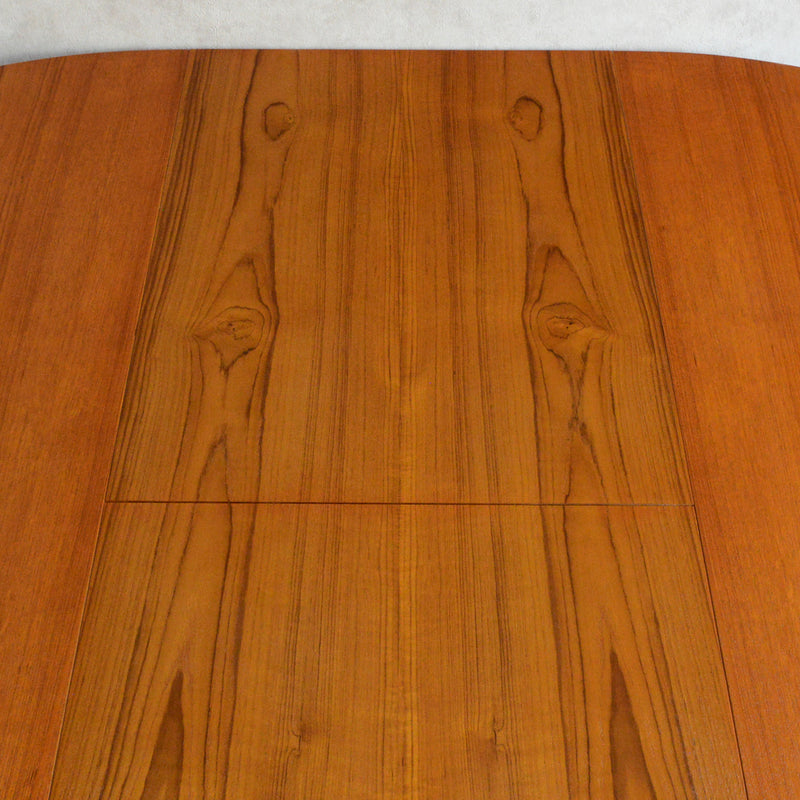 I 様ご予約商品（脚カット費用込）　Nathan ネイサン エクステンション ラウンド ダイニングテーブル 102(天板剥離再塗装済）