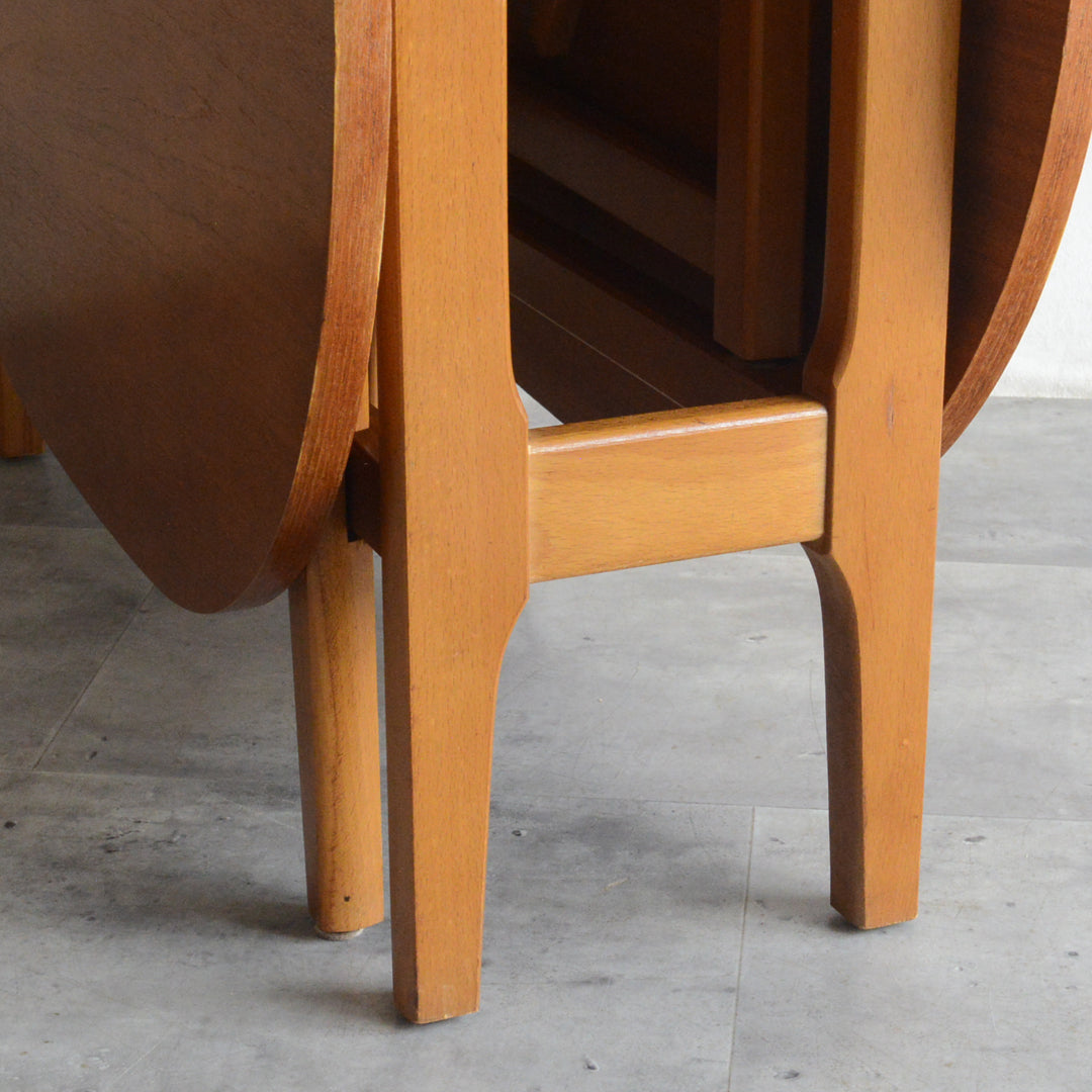 ミッドセンチュリー チークゲートレッグダイニングテーブル 47