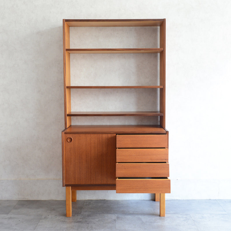 デンマーク ヴィンテージ オープンキャビネット 5-42(抽斗付）