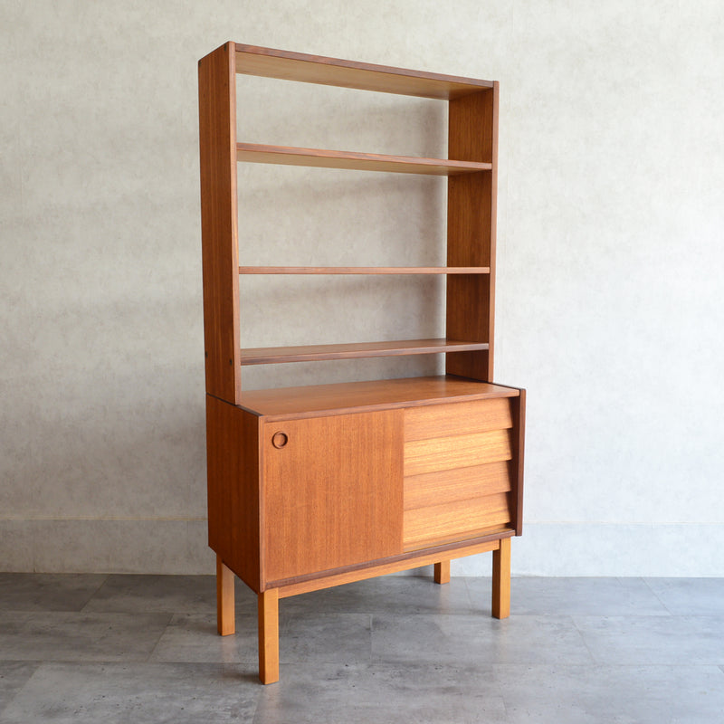 デンマーク ヴィンテージ オープンキャビネット 5-42(抽斗付）