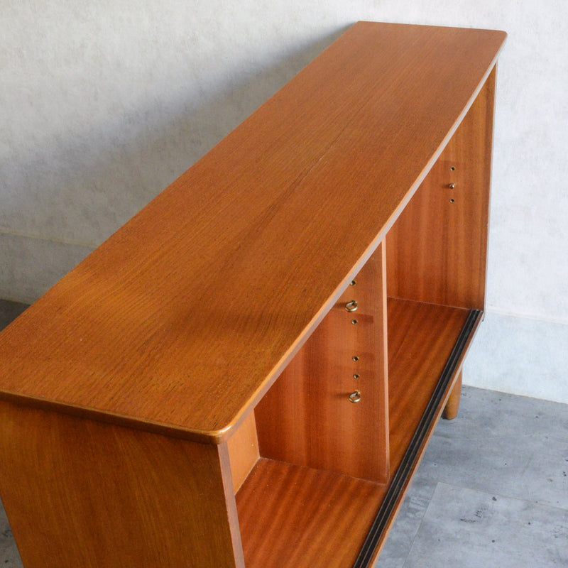 ミッドセンチュリー ヴィンテージ　チーク ガラスキャビネット 97