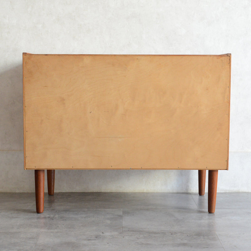 デンマークヴィンテージ  チーク３段チェスト(鍵付）6-95