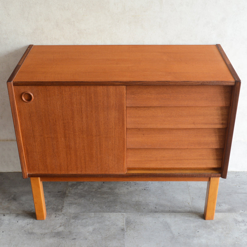 デンマーク ヴィンテージ オープンキャビネット 5-42(抽斗付）