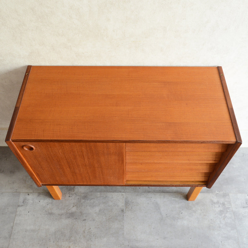 デンマーク ヴィンテージ オープンキャビネット 5-42(抽斗付）