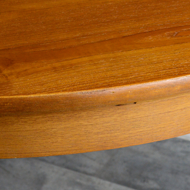 I 様ご予約商品（脚カット費用込）　Nathan ネイサン エクステンション ラウンド ダイニングテーブル 102(天板剥離再塗装済）