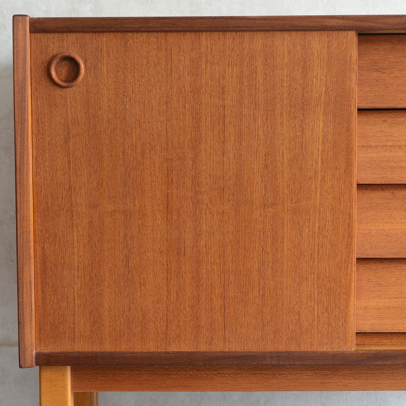 デンマーク ヴィンテージ オープンキャビネット 5-42(抽斗付）