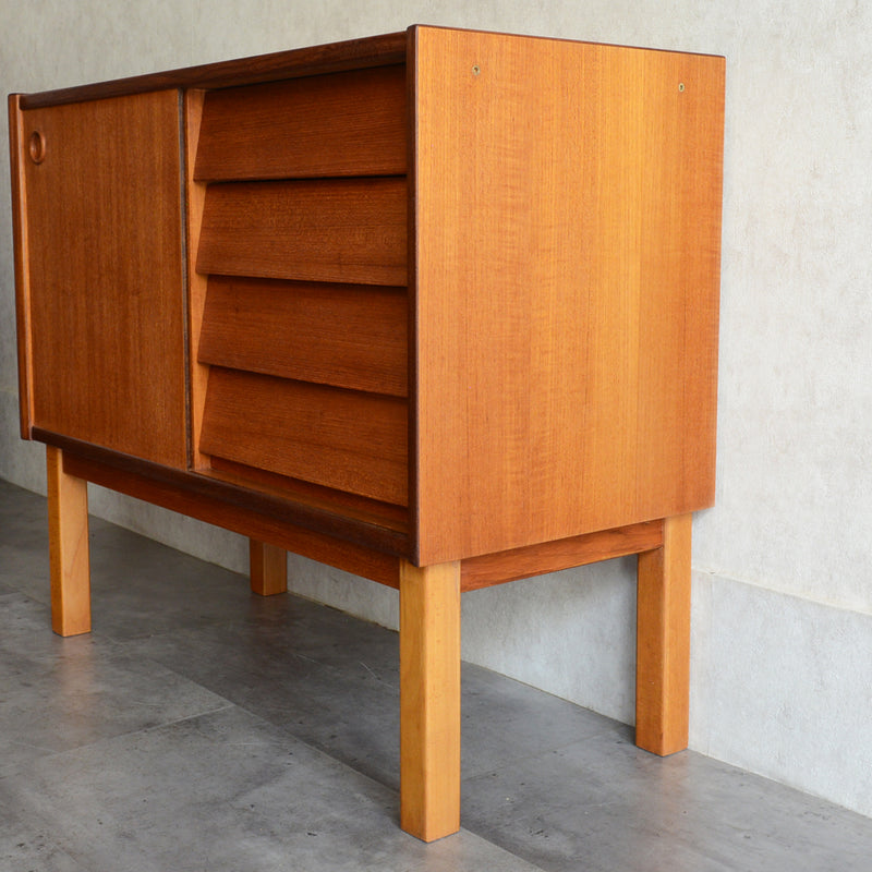 デンマーク ヴィンテージ オープンキャビネット 5-42(抽斗付）