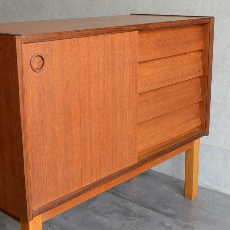 デンマーク ヴィンテージ オープンキャビネット 5-42(抽斗付）