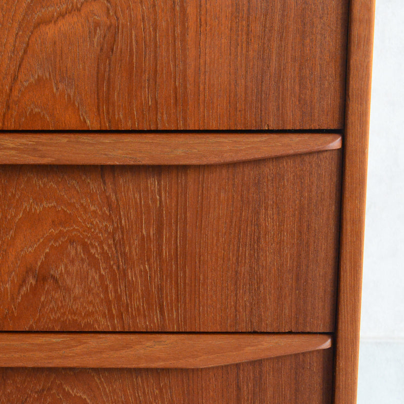 デンマークヴィンテージ  チーク３段チェスト(鍵付）6-95