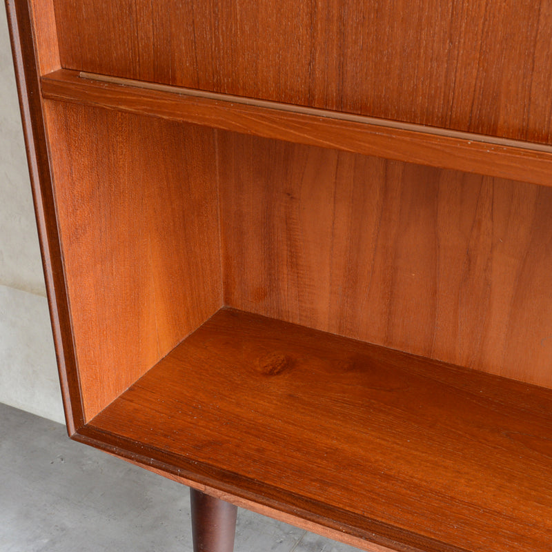 デンマーク ヴィンテージ　木扉付チークシェルフ5-10（オイル仕上）