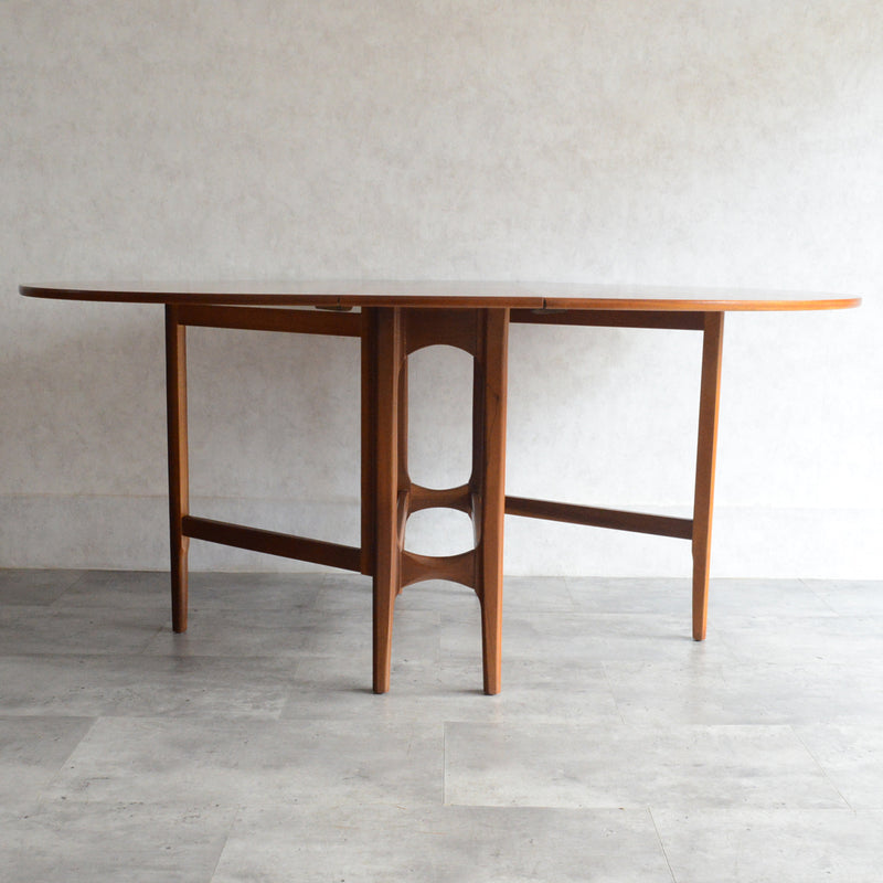 Nathan ネイサン ゲートレッグ ダイニングテーブル 100(オーバル・天板剝離再塗装済）