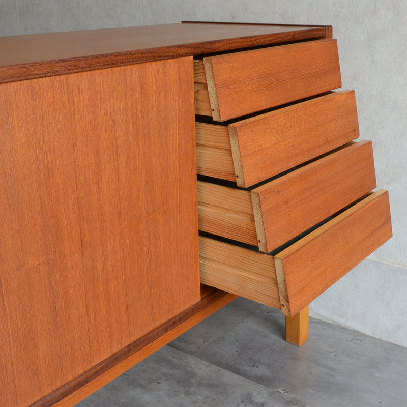 デンマーク ヴィンテージ オープンキャビネット 5-42(抽斗付）