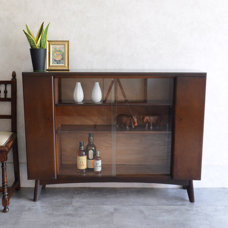 Nathan ネイサン ガラスキャビネット 68（天板剥離再塗装済）