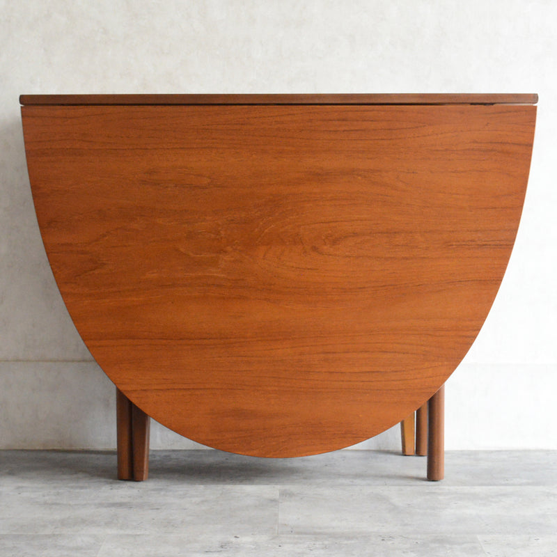 Nathan ネイサン ゲートレッグ ダイニングテーブル 100(オーバル・天板剝離再塗装済）