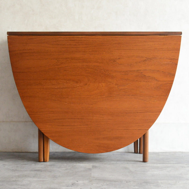 Nathan ネイサン ゲートレッグ ダイニングテーブル 100(オーバル・天板剝離再塗装済）