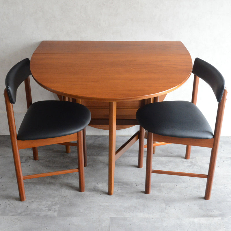 Nathan ネイサン ゲートレッグ ダイニングテーブル 100(オーバル・天板剝離再塗装済）