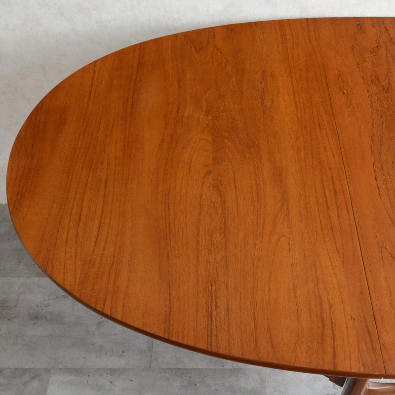 Nathan ネイサン ゲートレッグ ダイニングテーブル 100(オーバル・天板剝離再塗装済）