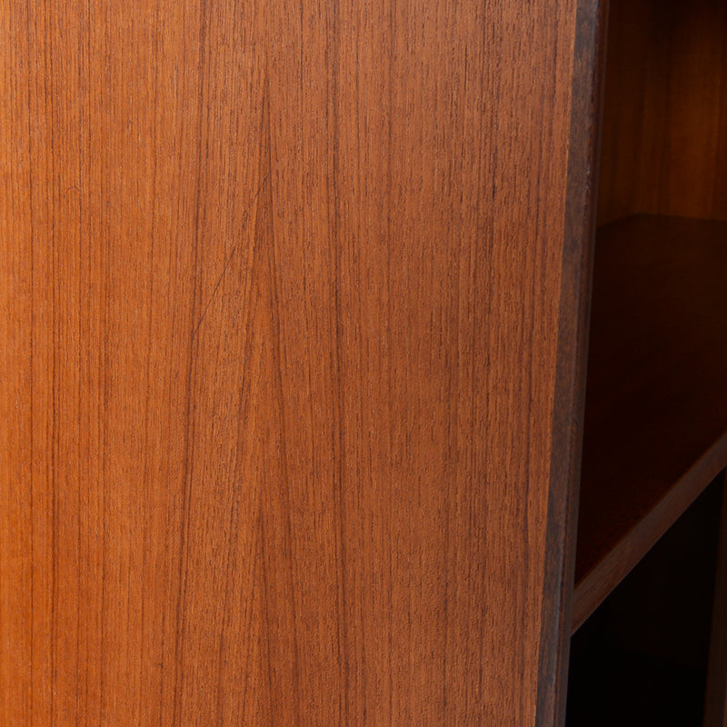 デンマーク ヴィンテージ　木扉付チークシェルフ5-10（オイル仕上）