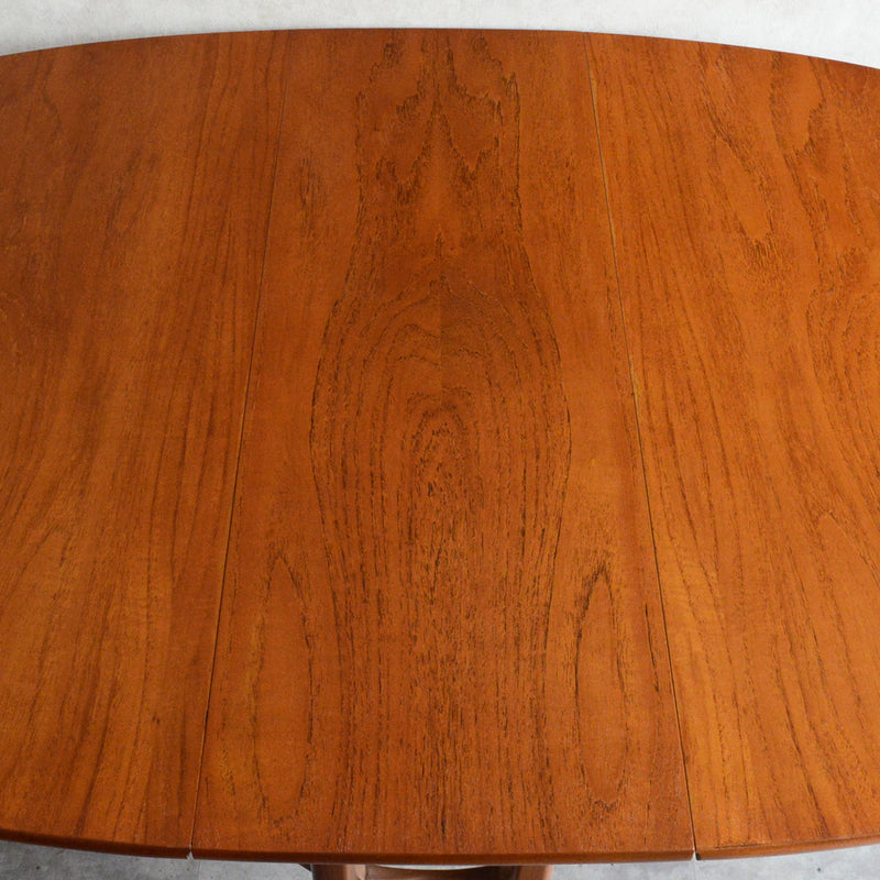 Nathan ネイサン ゲートレッグ ダイニングテーブル 100(オーバル・天板剝離再塗装済）