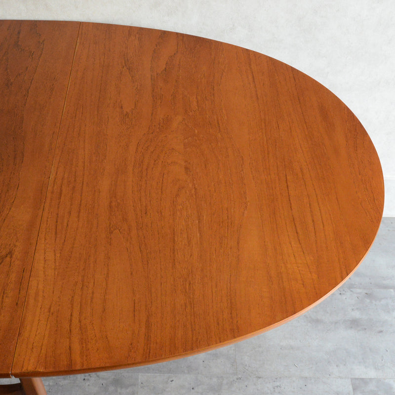 Nathan ネイサン ゲートレッグ ダイニングテーブル 100(オーバル・天板剝離再塗装済）