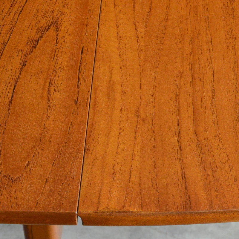 Nathan ネイサン ゲートレッグ ダイニングテーブル 100(オーバル・天板剝離再塗装済）