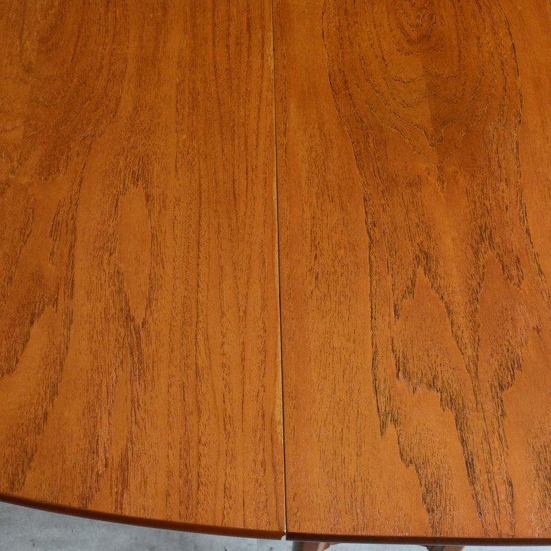 Nathan ネイサン ゲートレッグ ダイニングテーブル 100(オーバル・天板剝離再塗装済）